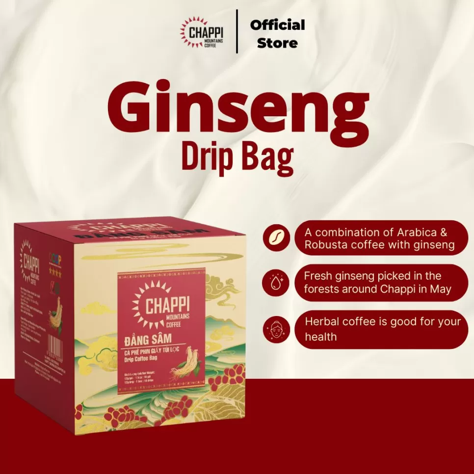 Chappi Specialty Drip Bag Coffee Mix with Ginseng